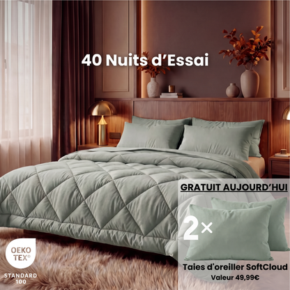 Couette Vivrel® – La couette 2-en-1 à séchage rapide qui rend les draps inutiles.
