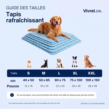 Tapis de refroidissement pour chien Vivrel™