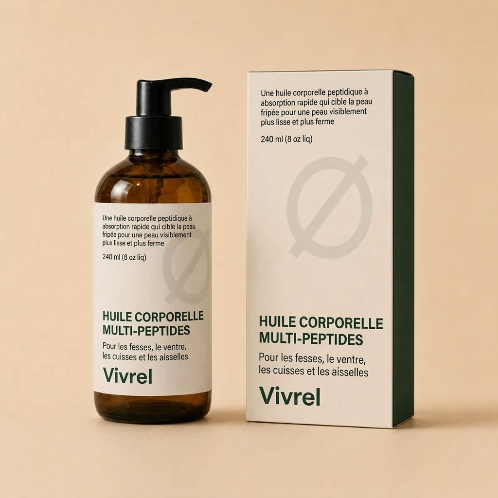 VIVREL Huile corporelle aux peptides